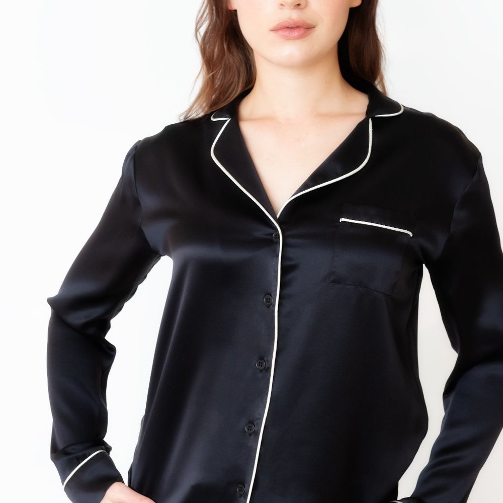 100% Silk Pajama Top